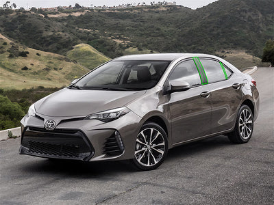 toyota corolla 2014-2018 Pillar Post Trim Installation Location