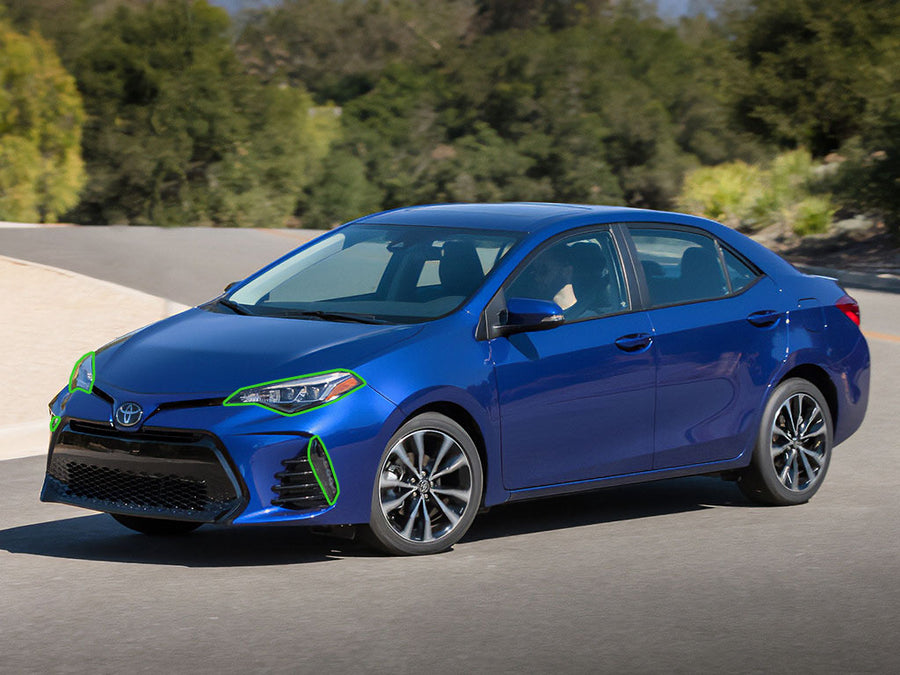toyota corolla 2017-2019 Headlight Protection Installation Location