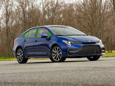 toyota corolla 2019-2023 (sedan) Pillar Post Trim Installation Location