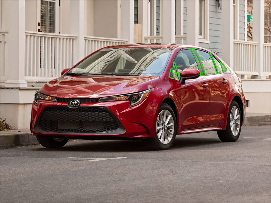 toyota corolla 2019-2023 (hatchback) Pillar Post Trim Installation Location