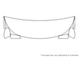 corolla Avery Dennison Clear Bra Hood Precut PPF Diagram