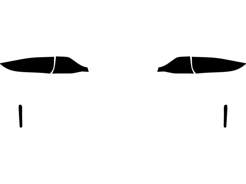 corolla (sedan) Precut Tail Light Tint Diagram