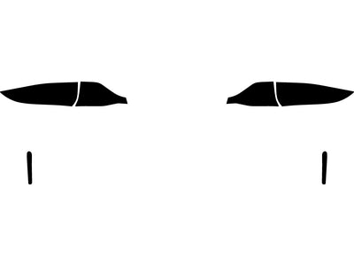 corolla (sedan) Precut Tail Light Tint Diagram