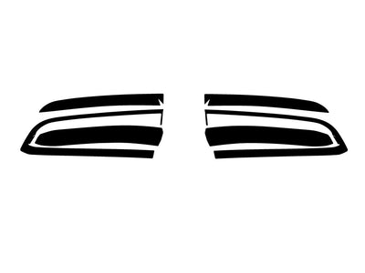 crown Precut Tail Light Tint Diagram
