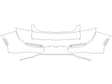 crown 3M Clear Bra Door Cup Precut PPF Diagram
