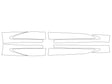 crown Avery Dennison Clear Bra Door Cup Precut PPF Diagram