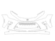 crown signia 3M Clear Bra Bumper Precut PPF Diagram