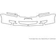 echo 3M Clear Bra Bumper Precut PPF Diagram