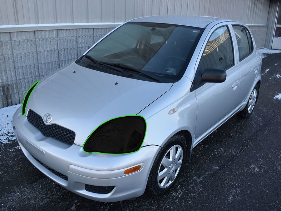 toyota echo 2003-2005 Headlight Tint Location
