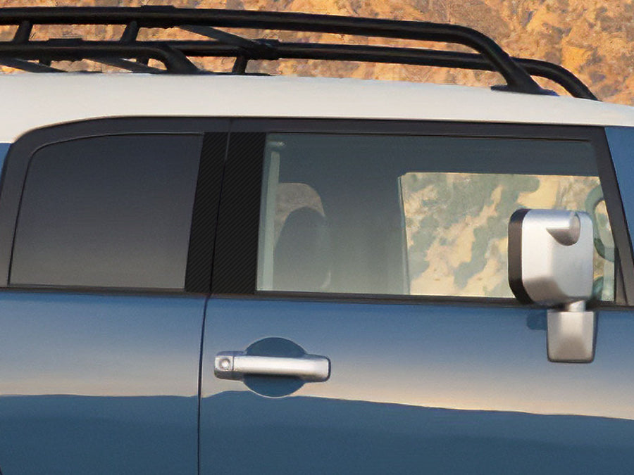 toyota fj cruiser 2007-2014 Carbon Fiber Pillar Cover Diagram
