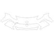 gr 86 3M Clear Bra Bumper Precut PPF Diagram