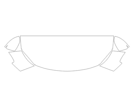 gr 86 Avery Dennison Clear Bra Hood Precut PPF Diagram