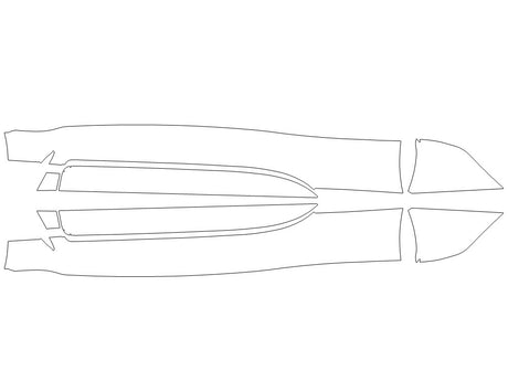 gr 86 3M Clear Bra Door Cup Precut PPF Diagram