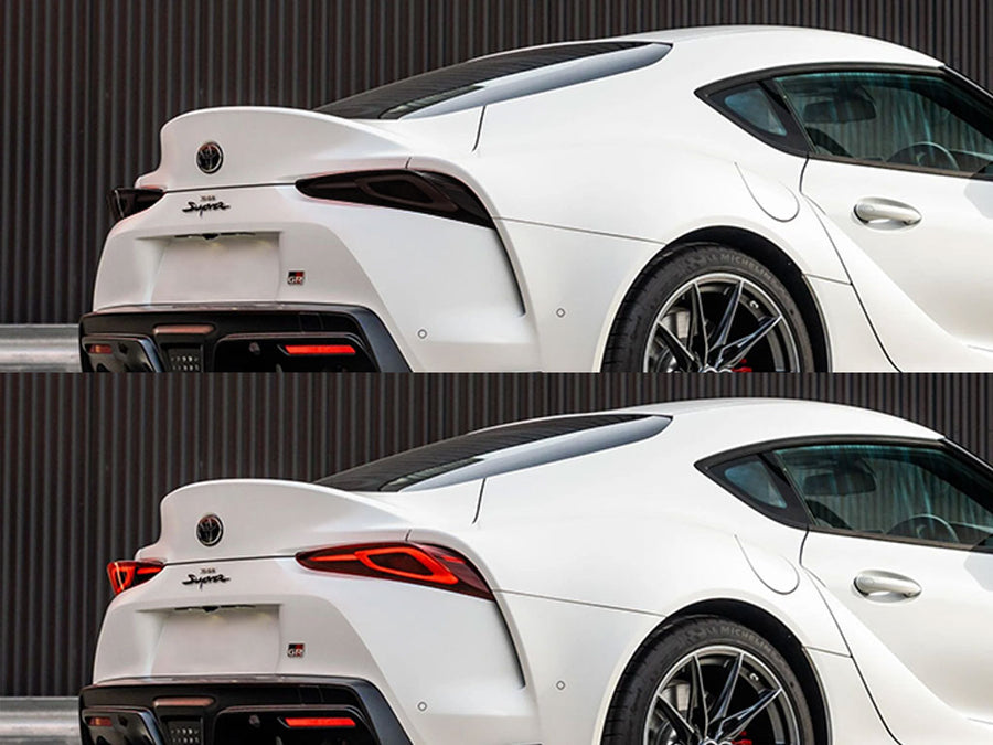 gr supra Before and After Smoked Taillights