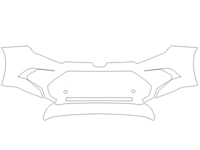 grand highlander 3M Clear Bra Bumper Precut PPF Diagram