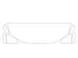 grand highlander 3M Clear Bra Hood Precut PPF Diagram