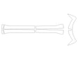 grand highlander Avery Dennison Clear Bra Door Cup Precut PPF Diagram