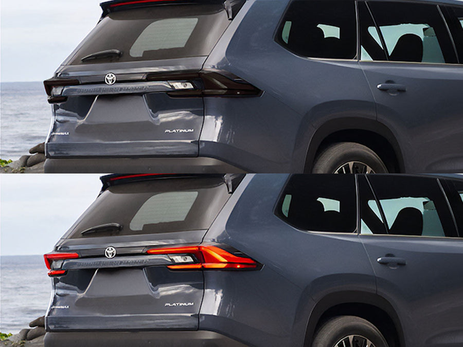 grand highlander Before and After Smoked Taillights