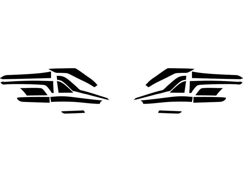 grand highlander Precut Tail Light Tint Diagram