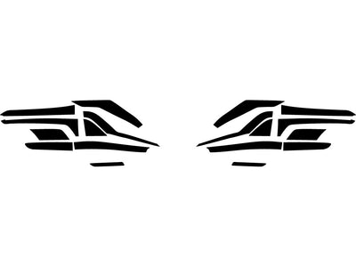grand highlander Precut Tail Light Tint Diagram