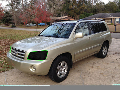 toyota highlander 2001-2003 Headlight Tint Location