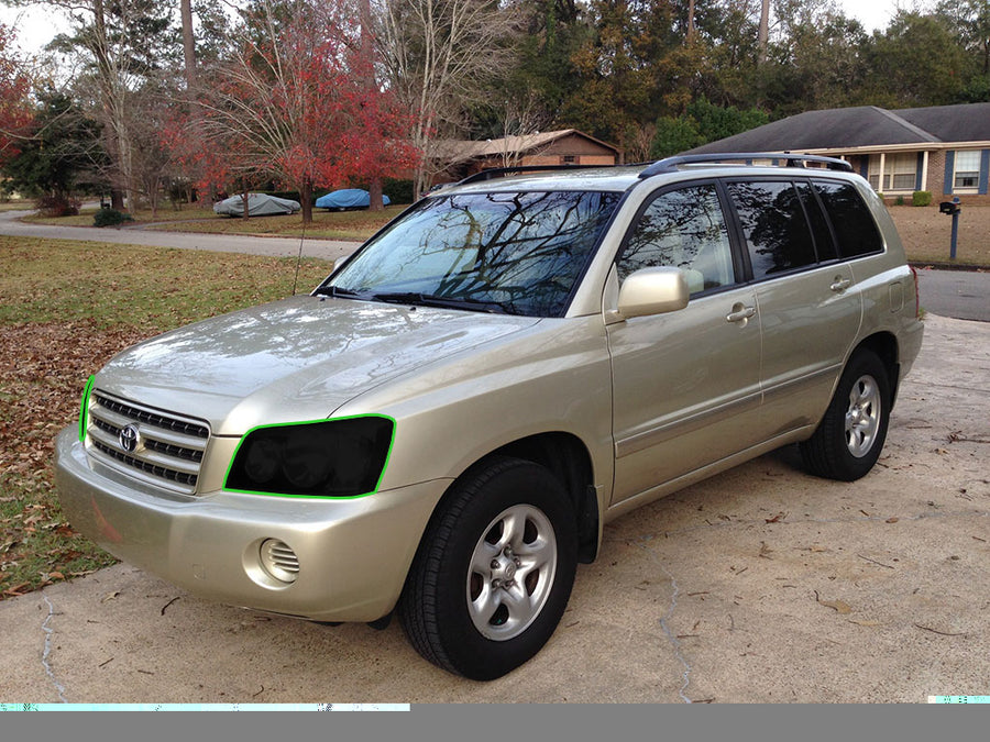 toyota highlander 2001-2003 Headlight Tint Location