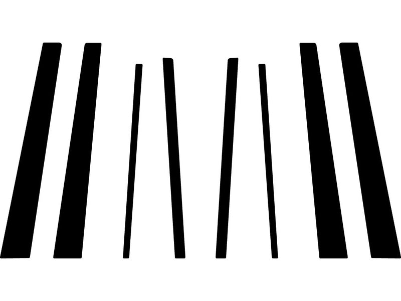 toyota highlander 2001-2007 Camo Pillar Trim Diagram
