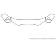 highlander 3M Clear Bra Hood Precut PPF Diagram
