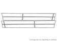 highlander 3M Clear Bra Door Cup Precut PPF Diagram