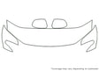 highlander 3M Clear Bra Hood Precut PPF Diagram
