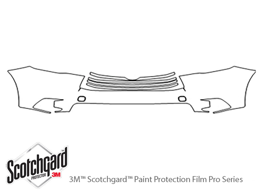 highlander 3M Clear Bra Bumper Precut PPF Diagram