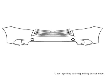 highlander 3M Clear Bra Bumper Precut PPF Diagram