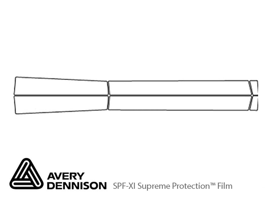 highlander Avery Dennison Clear Bra Door Cup Precut PPF Diagram