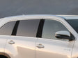 toyota highlander 2014-2019 Brushed Aluminum Black Pillar Cover Diagram