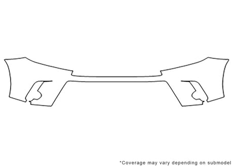 highlander Avery Dennison Clear Bra Bumper Precut PPF Diagram