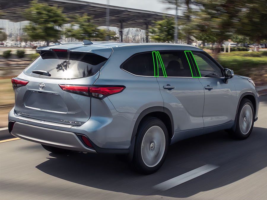 toyota highlander 2020-2024 Pillar Post Trim Installation Location