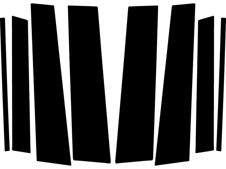 toyota highlander 2020-2024 Gloss Black Pillar Trim