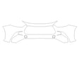 highlander Avery Dennison Clear Bra Bumper Precut PPF Diagram