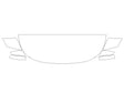 highlander 3M Clear Bra Hood Precut PPF Diagram