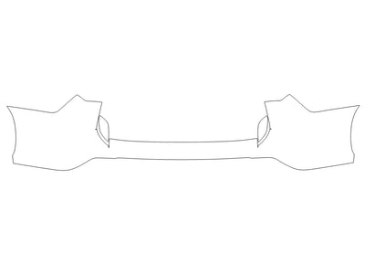 highlander 3M Clear Bra Door Cup Precut PPF Diagram