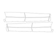 highlander 3M Clear Bra Door Cup Precut PPF Diagram