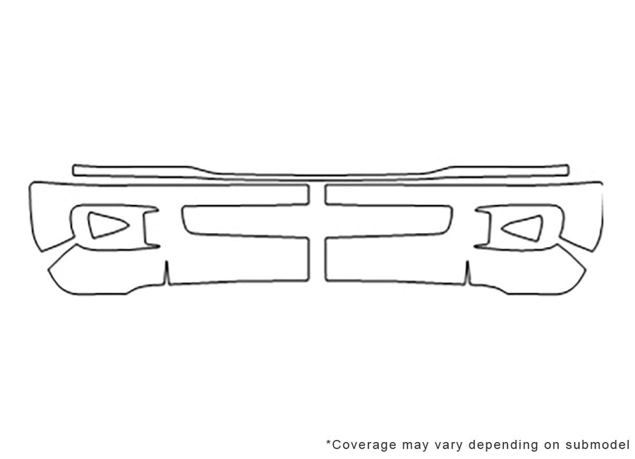 land cruiser Avery Dennison Clear Bra Bumper Precut PPF Diagram