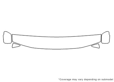 land cruiser 3M Clear Bra Hood Precut PPF Diagram