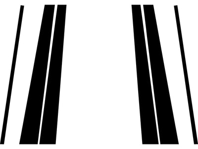 toyota land cruiser 1998-2007 Carbon Fiber Pillar Trim Diagram
