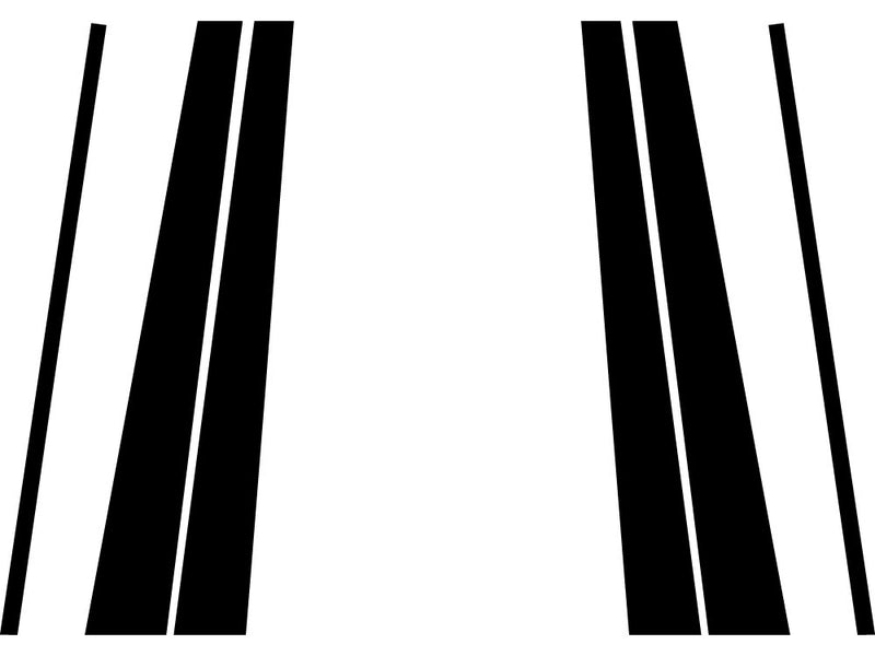 toyota land cruiser 1998-2007 Gloss Black Pillar Trim