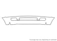 land cruiser 3M Clear Bra Bumper Precut PPF Diagram