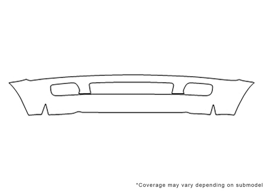 land cruiser 3M Clear Bra Bumper Precut PPF Diagram