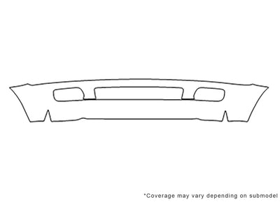 land cruiser Avery Dennison Clear Bra Bumper Precut PPF Diagram