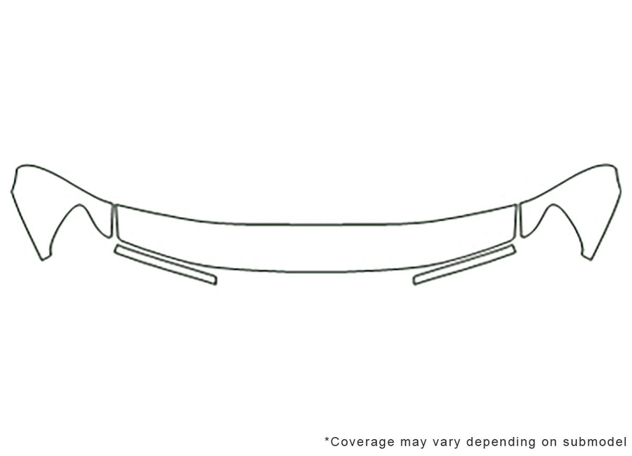 land cruiser Avery Dennison Clear Bra Hood Precut PPF Diagram