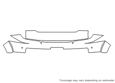 land cruiser Avery Dennison Clear Bra Bumper Precut PPF Diagram